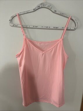 Light Pink Adjustable Strap V-Neck Cami